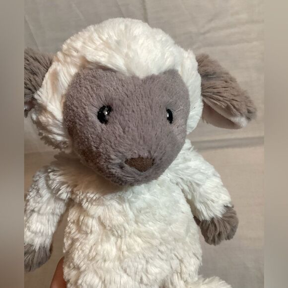 Mary Meyer Stuffed Plush Lamb Sheep Toy - Cream & Grey Very Soft Nursery Decor - Picture 7 of 7